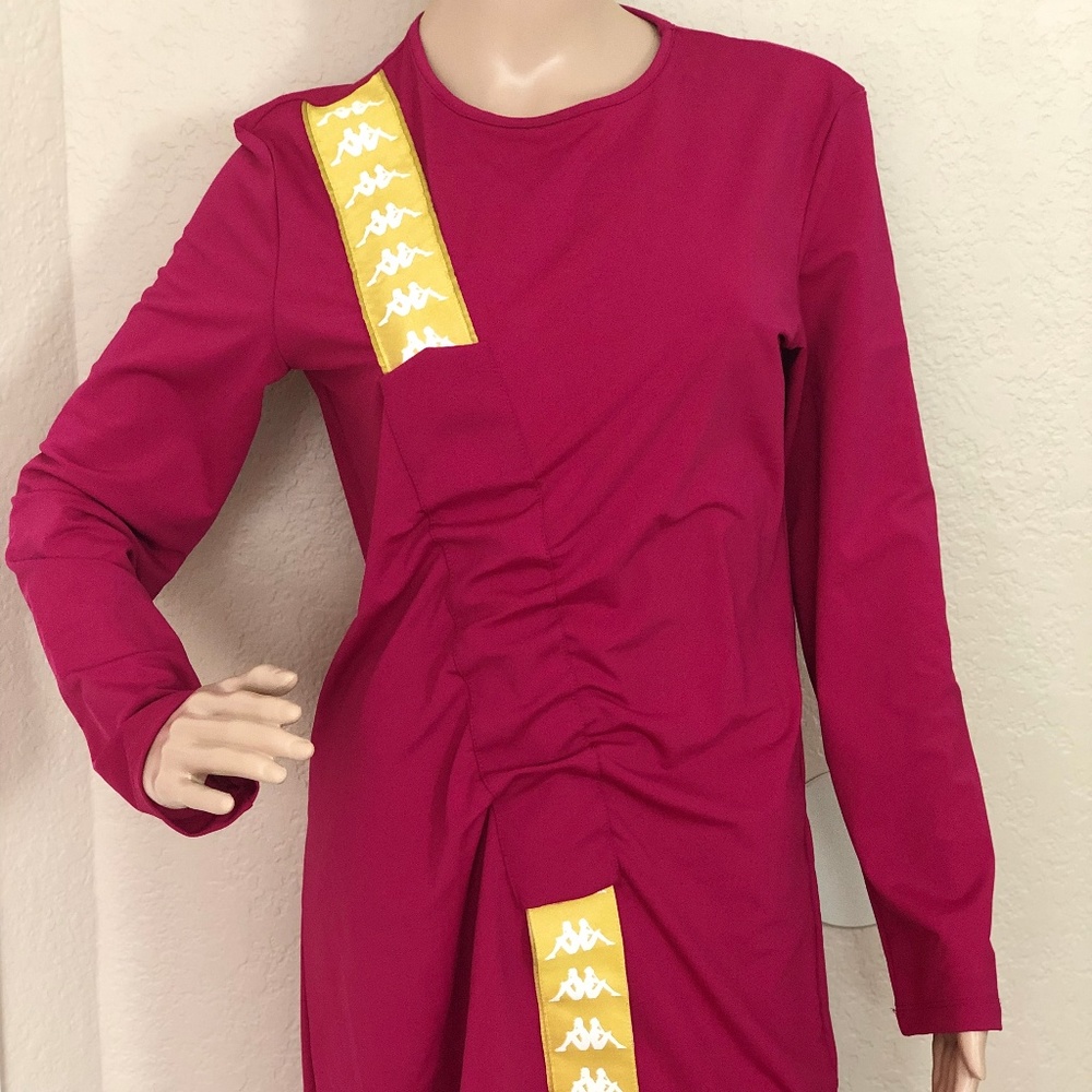 Kappa 222 Banda Aokoro Red Cerise Tunic Dress